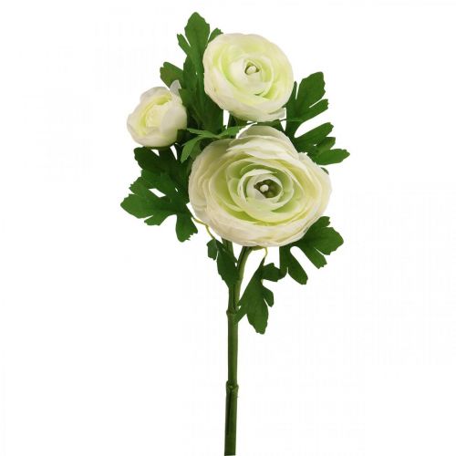 Artikel Kunstige blomster Ranunculus kunstige haveblomster hvide 34cm