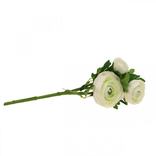 Artikel Kunstige blomster Ranunculus kunstige haveblomster hvide 34cm