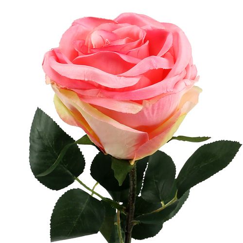 Floristik24 Kunstig rosefyldt lyserød Ø10cm L65cm 3stk
