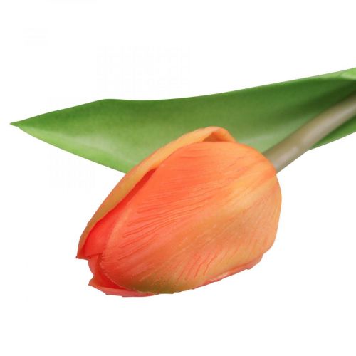 Artikel Kunstig blomst Tulipan Orange Real Touch forårsblomst H21cm