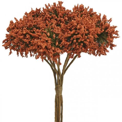Floristik24 Kunstige blomster brune dekorative blomster i et bundt af 4 stk