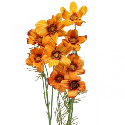Floristik24 Kunstige blomster Cosmea Orange smykkekurv H51cm 3 stk