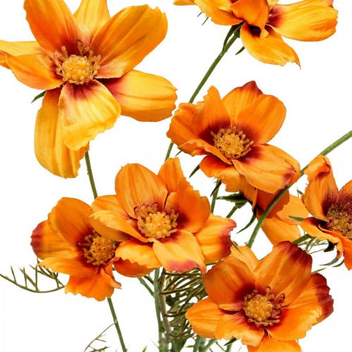 Artikel Kunstige blomster Cosmea Orange smykkekurv H51cm 3stk