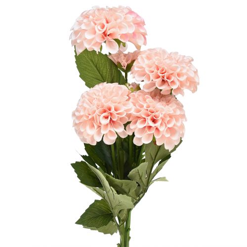 Floristik24 Kunstige Dahlia Kunstige Blomster Pink Med 5 Blomster 50cm