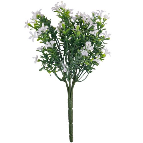Kunstige blomster dekoration kunstig blomsterbuket isplante hvid 26cm