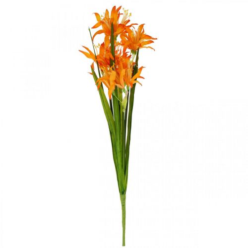 Floristik24 Kunstige blomster Nerine Orange Guernsey Lilies Efterårsblomster 48cm