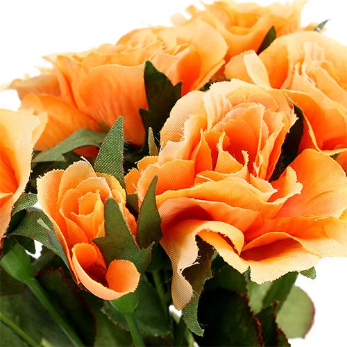 Artikel Kunstige blomster rose buket orange L26cm 3stk