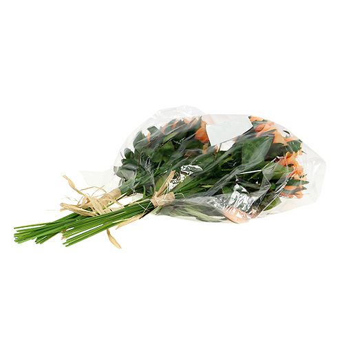 Floristik24 Kunstige blomster rose buket orange L26cm 3stk
