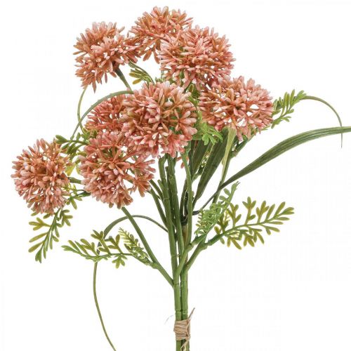 Artikel Kunstige blomster pink allium dekoration prydløg 34cm 3 stk i bundt