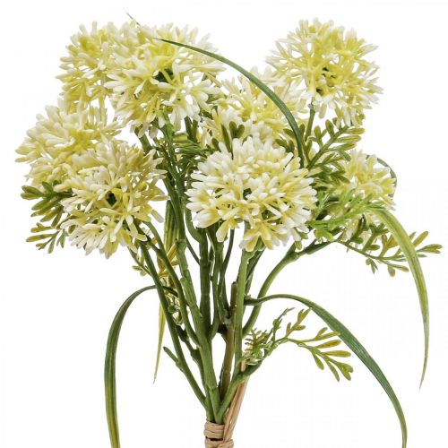 Floristik24 Kunstige blomster hvid allium dekoration prydløg 34cm 3 stk i bundt