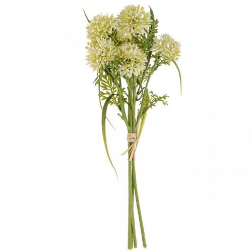 Artikel Kunstige blomster hvid allium dekoration prydløg 34cm 3 stk i bundt
