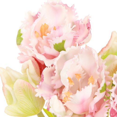 Artikel Kunstig Blomsterbuket 5 Papegøje Tulipaner Kunstige Tulipaner 40cm