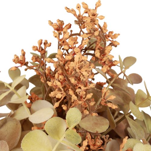 Kunstig eukalyptus buket, kunstige blomster dekoration med knopper 30cm