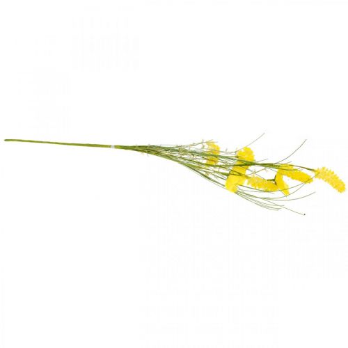 Floristik24 Buket med gule kunstige blomster, valmuer og ranunkler i en flok, silkeblomster, forårsdekoration L45cm