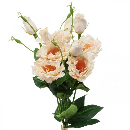 Floristik24 Kunstige blomster lisianthus creme 51cm blomsterdekoration 5 stk