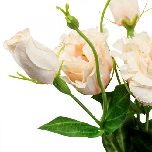 Floristik24 Kunstige blomster lisianthus creme 51cm blomsterdekoration 5 stk