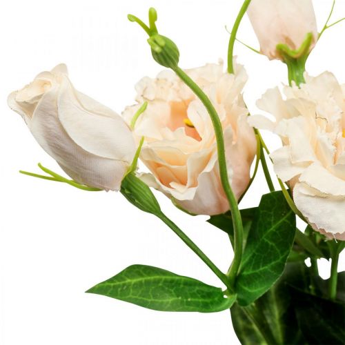 Artikel Kunstige blomster lisianthus creme 51cm blomsterdekoration 5 stk