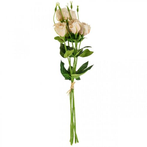 Floristik24 Kunstige blomster lisianthus creme 51cm blomsterdekoration 5 stk