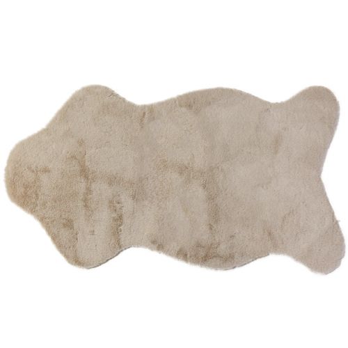 Floristik24 Imiteret pels dekorativ pels bordløber pels tæppe beige 50×90cm
