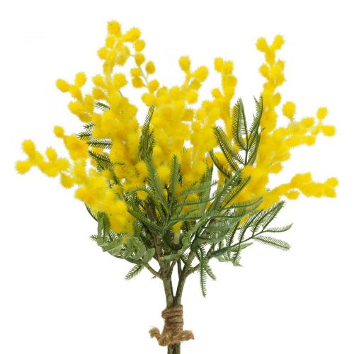 Floristik24 Kunstig plante, sølv akacie, deco mimosa gul, 39cm 3 stk