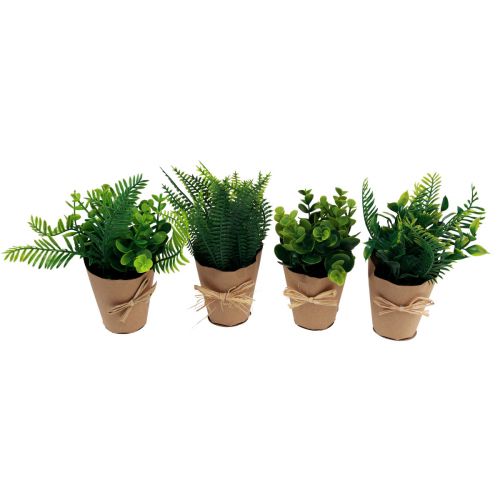 Artikel Kunstige planter Kunstig Bregne buksbom 15-19cm 4stk
