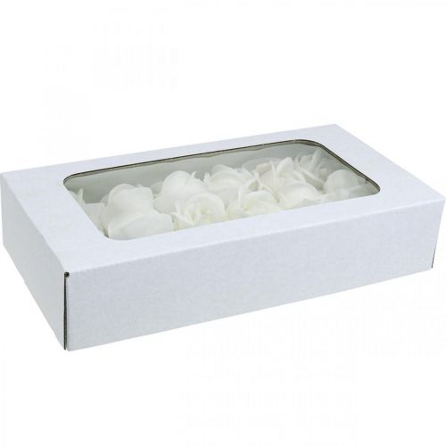 Artikel Kunstige roser creme voks roser dekorative roser voks Ø6cm 18 stk