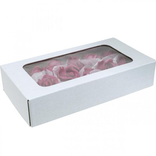 Artikel Kunstige roser fuchsia voksroser dekorative roser voks Ø6cm 18 stk