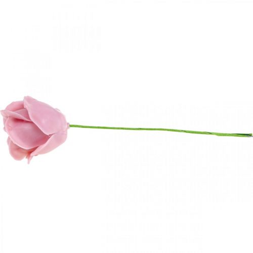 Artikel Kunstige roser lyserøde voksroser dekorative roser voks Ø6cm 18 stk