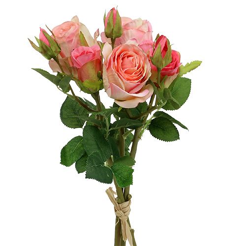 Floristik24 Art rose buket pink 40cm