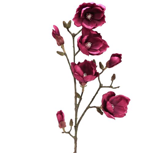 Artikel Kunstig Magnolia-gren Kunstige Blomster Bordeaux L100cm