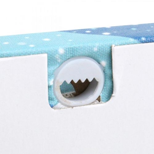 Floristik24 LEDbillede jule julemand med slæde LED vægbillede 38x28cm
