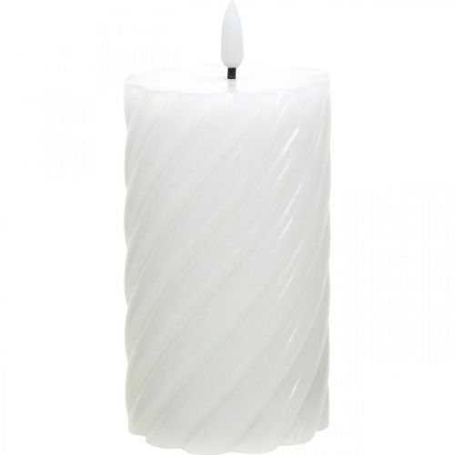 Floristik24 LED lys med timer hvid varm hvid ægte voks Ø7,5cm H15cm