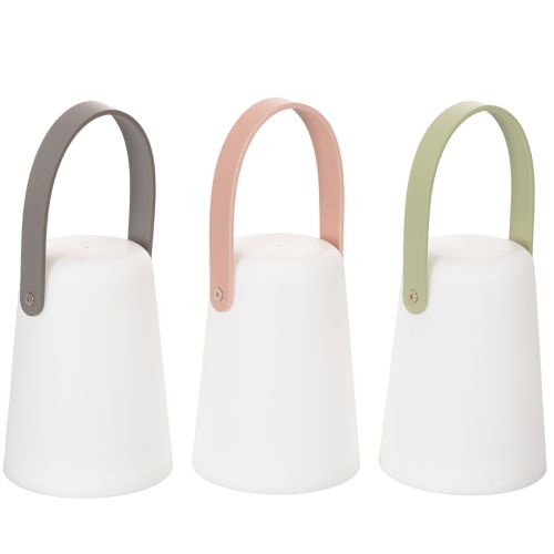 Lampe med håndtag, bærbar LED-lampe til udendørs og indendørs brug, 22 cm, 3 stk. købe | Floristik24.dk