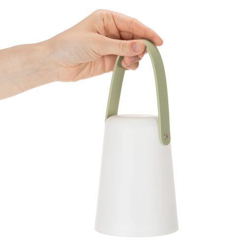 Lampe med håndtag, bærbar LED-lampe til udendørs og indendørs brug, 22 cm, 3 stk. | Floristik24.dk