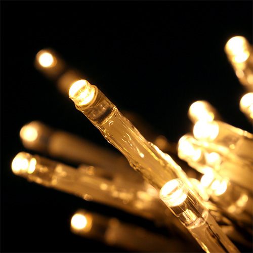 Floristik24 LED lyskæde 20 cm 275 cm med batteri varmhvid