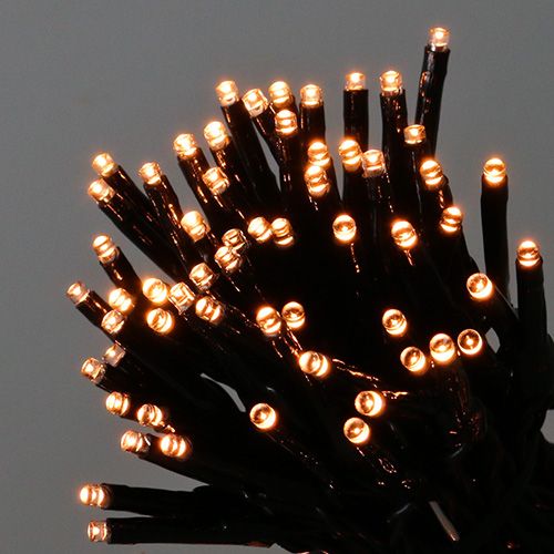 Artikel LED ris lyskæde 80 LED guirlande til udendørs varm hvid 6m
