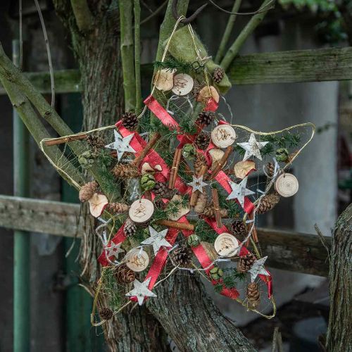 Artikel LED eventyrlys indvendig julelys træskiver L120cm
