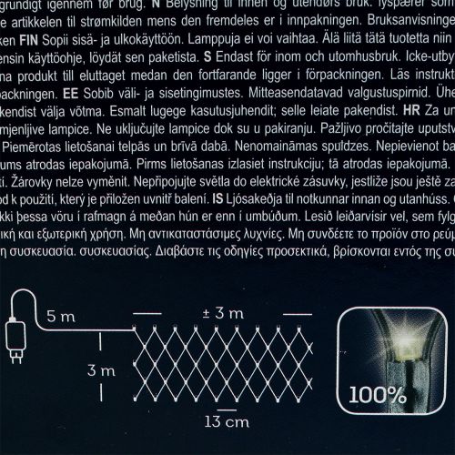 Floristik24 LED lysnet 384 varmhvid 3m x3 m til udvendig