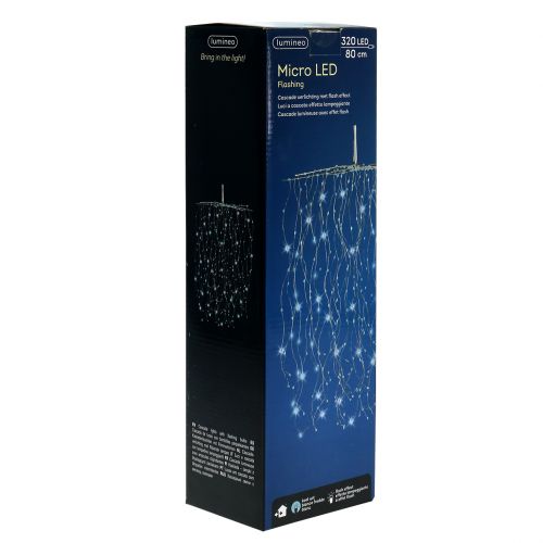Floristik24 Lys kaskade Micro-LED kølig hvid 320