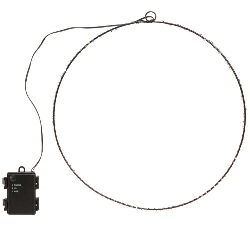 LED-ring til ophængning af metal 110L varm hvid indendørs Ø35cm