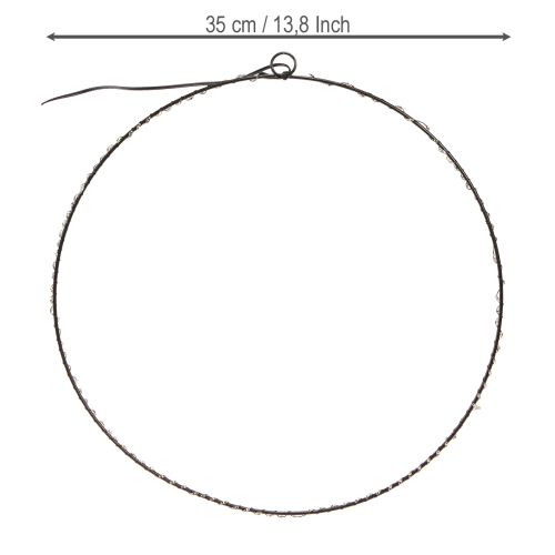 Artikel LED-ring til ophængning af metal 110L varm hvid indendørs Ø35cm