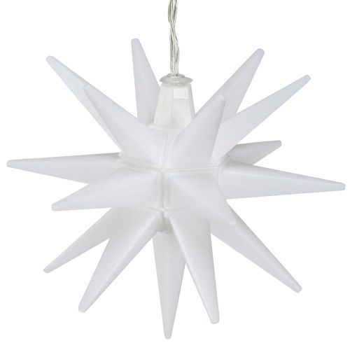 Floristik24 LED stjerne udvendig hvidt lys stjerne batteri Ø12cm H66cm