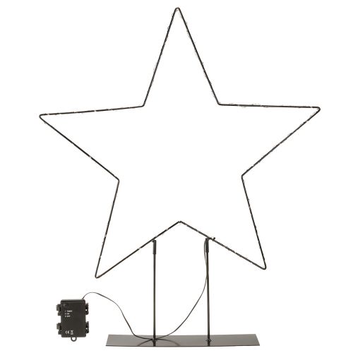 Artikel LED-stjerne stående 150 Micro LED varm hvid metal Ø58cm
