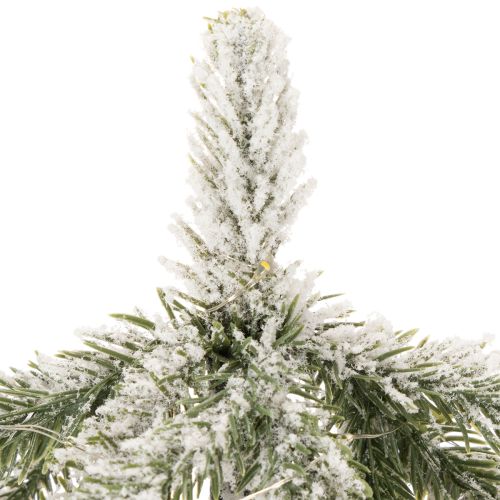 Kunstig plante med sne, LED juletræ i jutesæk, batteridrevet, til indendørs brug, 50 cm | Floristik24.dk