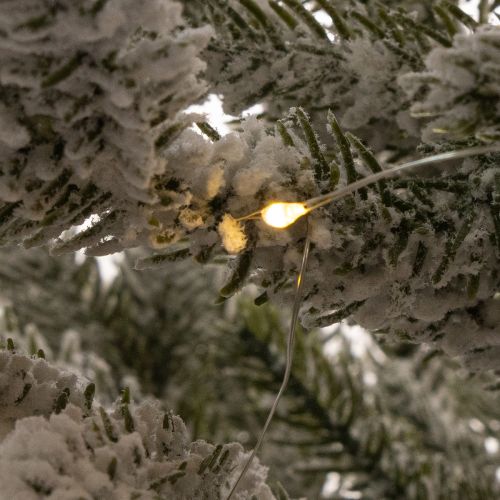 Kunstigt juletræ med sne i jutepose, 40 LED'er, til indendørs brug, 85 cm | Floristik24.dk