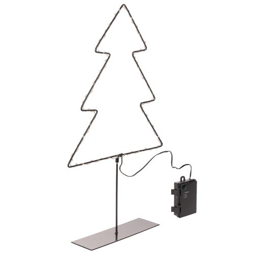 LED juletræ, batteridrevet, indendørs borddekoration, 47 cm