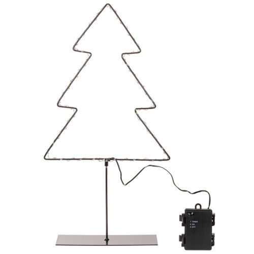 LED juletræ, batteridrevet, indendørs borddekoration, 47 cm | Floristik24.dk
