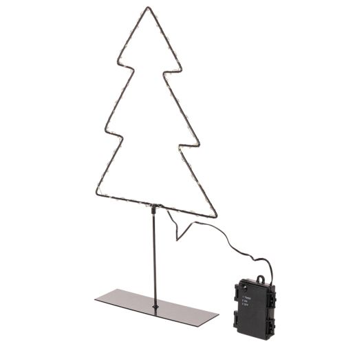 LED juletræ, batteridrevet, indendørs borddekoration, 47 cm | Floristik24.dk