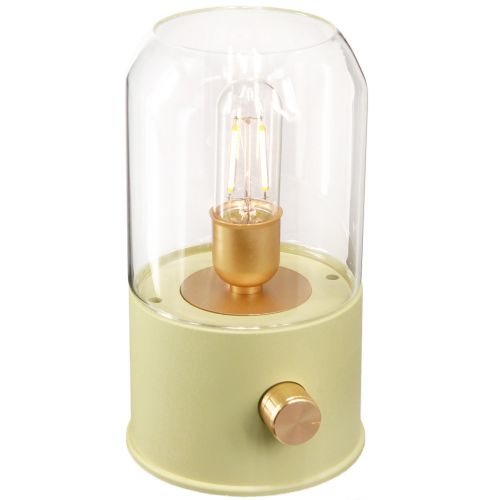 Floristik24 LED bordlampe retro bordlampe varm hvid grøn H19,5cm