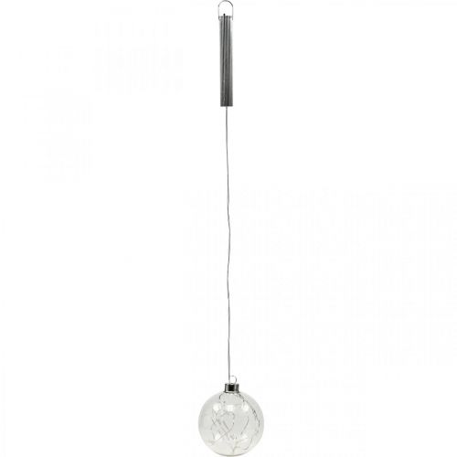Floristik24 LED julekugler glas fe lys stjerner Ø10cm 2stk